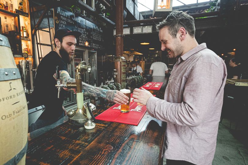 Buying a Beer at Aunty Jacks