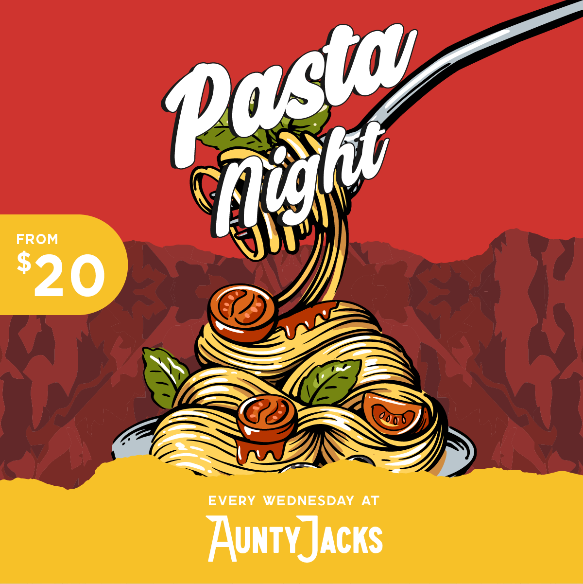 Aunty Jacks Pasta Night